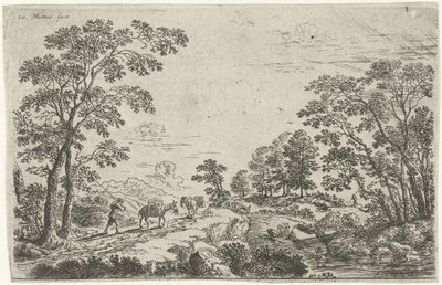 Paesaggio con mulattiere da Cornelis Matthieu