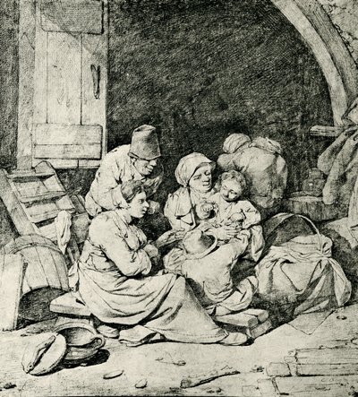 Famiglia di contadini olandesi da Cornelis Pietersz Bega