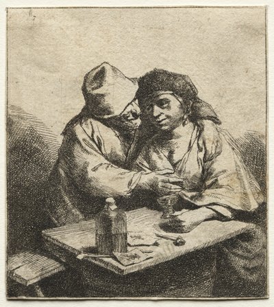 La coppia amorosa, metà 1600 da Cornelis Pietersz Bega