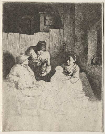 La madre seduta in una locanda da Cornelis Pietersz Bega