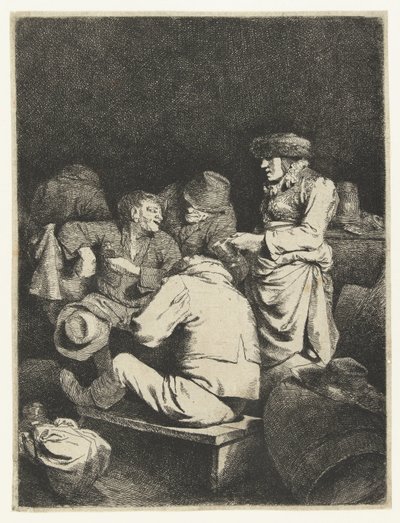 Oste e compagnia in una locanda da Cornelis Pietersz. Bega