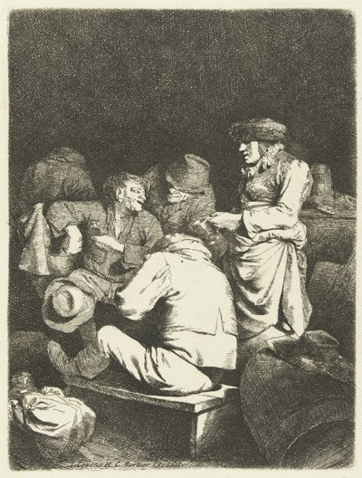 Oste e compagnia in una locanda da Cornelis Pietersz. Bega