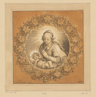 Maria con Bambino da Cornelis Ploos van Amstel (signed by artist)