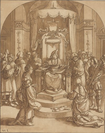 Giudizio di Salomone da Cornelis Ploos van Amstel (signed by artist)