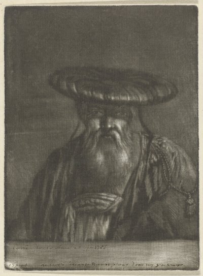 Uomo orientale da Cornelis Ploos van Amstel (signed by artist)