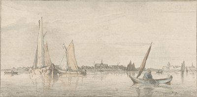 Veduta del fiume da Cornelis Ploos van Amstel (signed by artist)