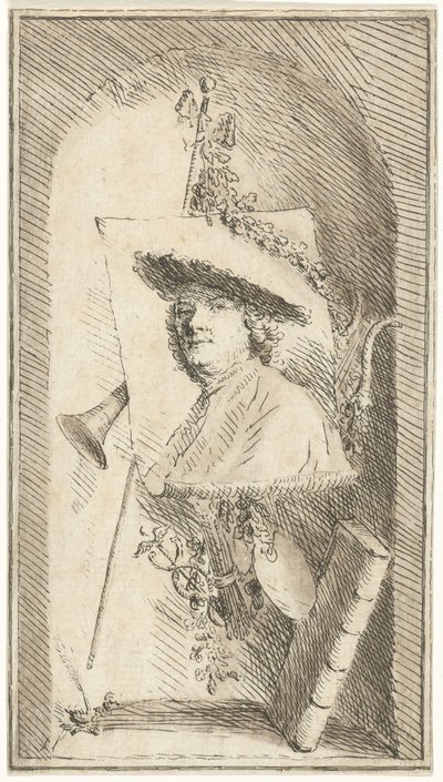 Autoritratto di Cornelis Ploos van Amstel da Cornelis Ploos van Amstel (signed by artist)