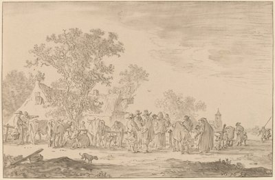 Mercato del bestiame, 1767 da Cornelis Ploos van Amstel