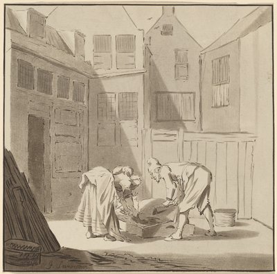 Macellai di maiali da Cornelis Ploos van Amstel
