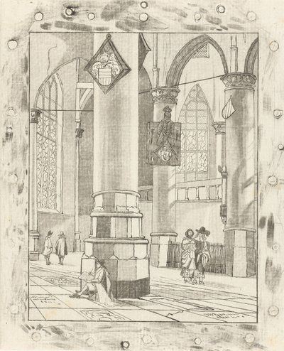 Interno di una chiesa da Cornelis Ploos van Amstel