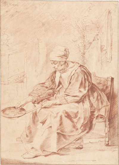 Cuoca di frittelle da Cornelis Ploos van Amstel