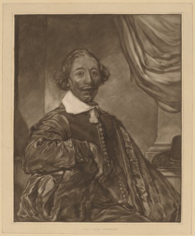 Ritratto di un uomo seduto da Cornelis Ploos van Amstel