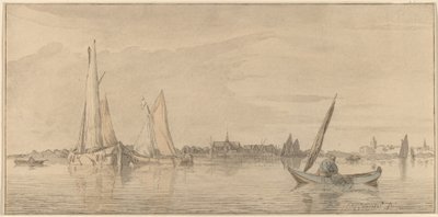 Fiume con città da Cornelis Ploos van Amstel