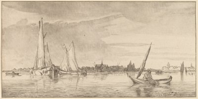 Fiume con città da Cornelis Ploos van Amstel