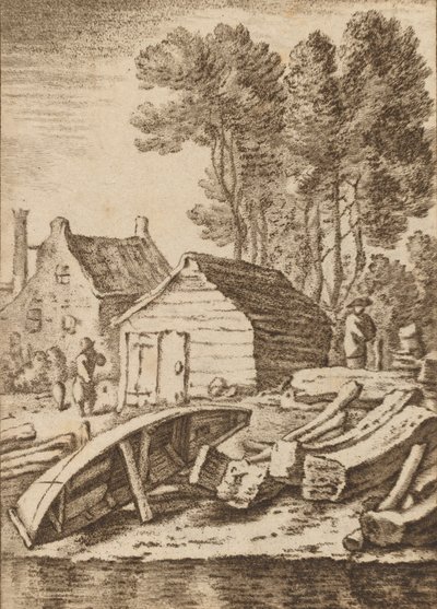 Cantiere navale, 1761, pubblicato 1765 da Cornelis Ploos van Amstel