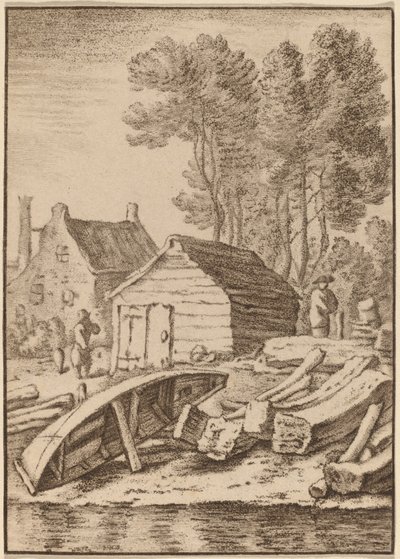 Cantiere Navale, 1761, pubblicato 1765 da Cornelis Ploos van Amstel