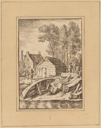 Cantiere navale, 1761, pubblicato 1765 da Cornelis Ploos van Amstel