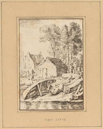Cantiere navale, 1761, pubblicato 1765 da Cornelis Ploos van Amstel