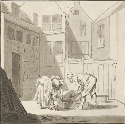 Macellazione del maiale da Cornelis Ploos van Amstel