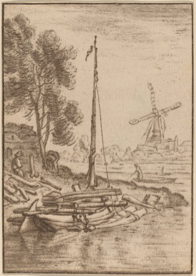 Fiume tortuoso, 1761, pubblicato 1765 da Cornelis Ploos van Amstel