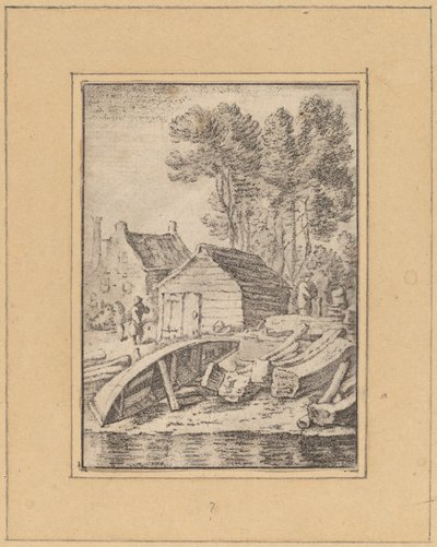 Cantiere navale da Cornelis Ploos van Amstel after Herman Saftleven