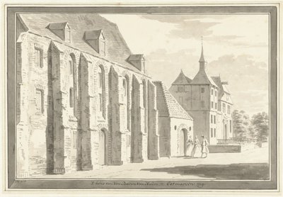 Veduta della chiesa e della casa a Ootmarsum da Cornelis Pronk