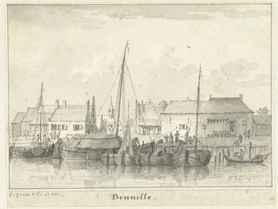 Veduta del porticciolo di Bruinisse da Cornelis Pronk