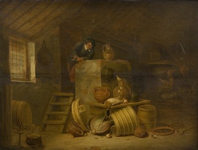 Interno di una cucina da Cornelis Saftleven