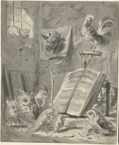 Satira sul Sinodo di Dordrecht, 1618 da Cornelis Saftleven