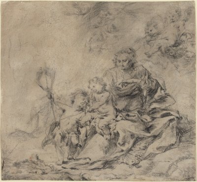 La Vergine e il Bambino con Giovanni Battista da Cornelis Schut I