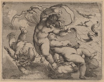 Tre putti volanti da Cornelis Schut I