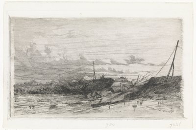 Rottura della diga ad Arnhem, 1855 da Cornelis Springer