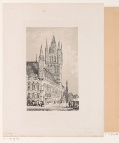 Lakenhalle di Ypres da Cornelis Springer