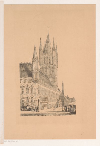 Halle dei tessuti di Ypres da Cornelis Springer