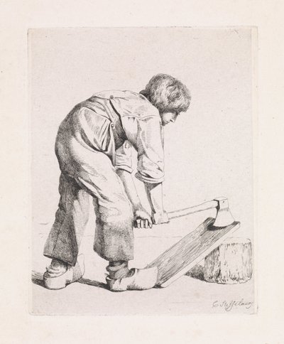 Il taglialegna da Cornelis Steffelaar