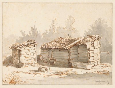 Due recinti per bestiame da Cornelis Steffelaar