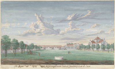 Il cortile del forte Jaffnapatnam a Ceylon da Cornelis Steiger