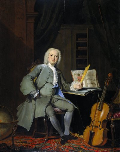 Ritratto di un membro della famiglia Van der Mersch da Cornelis Troost (signed by artist)