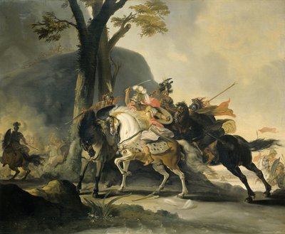 Alessandro Magno alla battaglia del Granico contro i Persiani da Cornelis Troost
