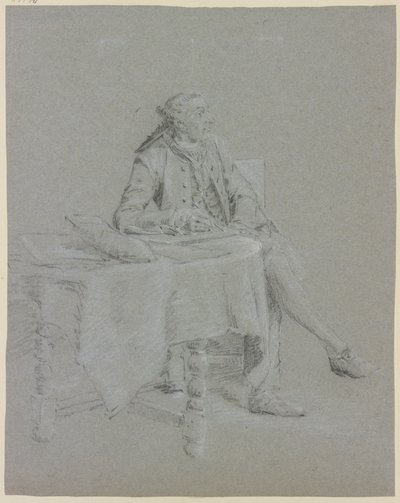 Cavaliere seduto al tavolo da Cornelis Troost