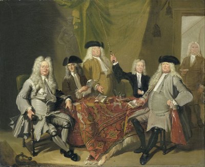 Ispettori del Collegium Medicum ad Amsterdam, 1724 da Cornelis Troost
