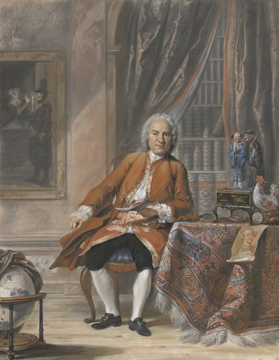 Ritratto di Joan Jacob Mauricius, governatore generale del Suriname, poeta e appassionato di teatro da Cornelis Troost