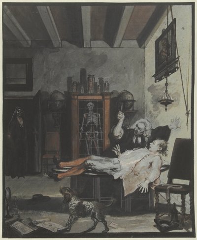 Scena dalla commedia Krispijn Medicijn da Cornelis Troost