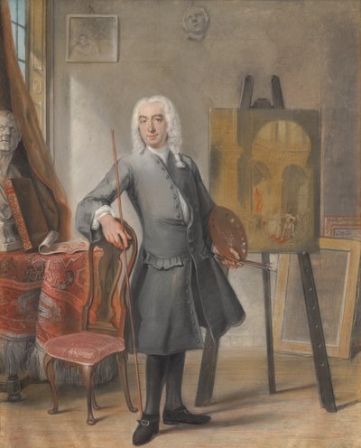 Autoritratto, 1745 da Cornelis Troost