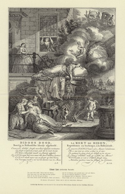 La morte di Didone da Cornelis Troost