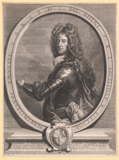 Elettore di Baviera Massimiliano II Immanuel (incisione) da Cornelis Vermeulen