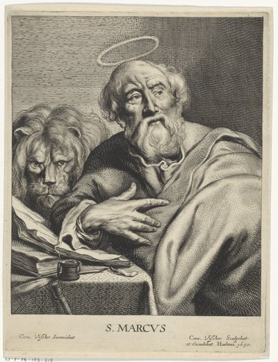 Evangelista Marco con leone da Cornelis Visscher (II)