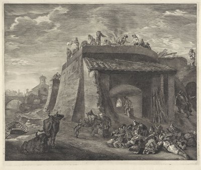 Grande fornace di calce da Cornelis Visscher (II)