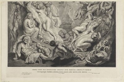 Giudizio Universale (parte inferiore) da Cornelis Visscher (II)