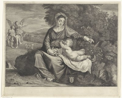 Maria con bambino e Tobia e l